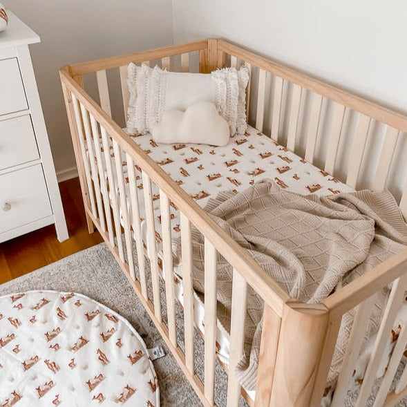 Fawn Fitted Crib Sheet