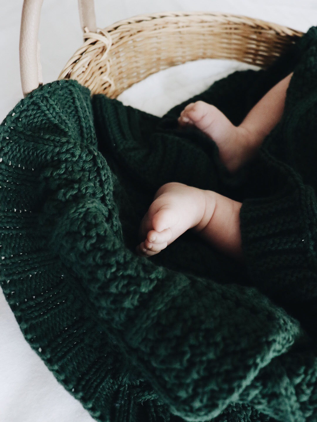 Baby Shower Gift Idea: Forest Knitted Blanket and Rattle Set for New Moms