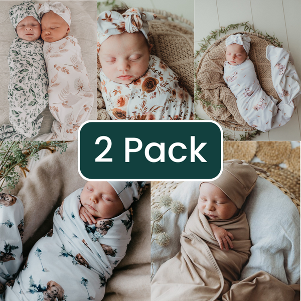 2 PACK Jersey Swaddle Wraps